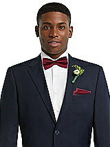 Alt View 2 Thumbnail - Burgundy Classic Yarn-Dyed Bow Ties by After Six