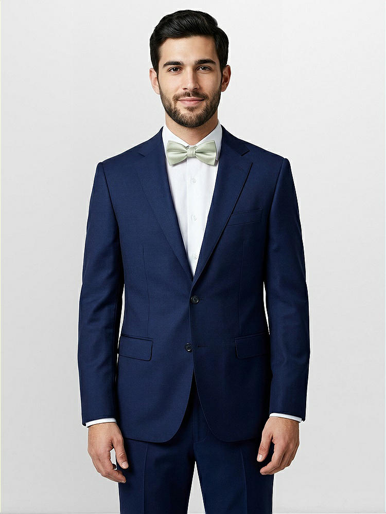 Front View - Celadon Classic Yarn-Dyed Bow Ties by After Six