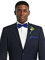 Alt View 2 Thumbnail - Cobalt Blue Classic Yarn-Dyed Bow Ties by After Six