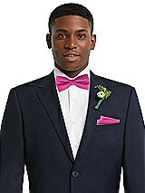 Alt View 2 Thumbnail - Fuchsia Classic Yarn-Dyed Bow Ties by After Six