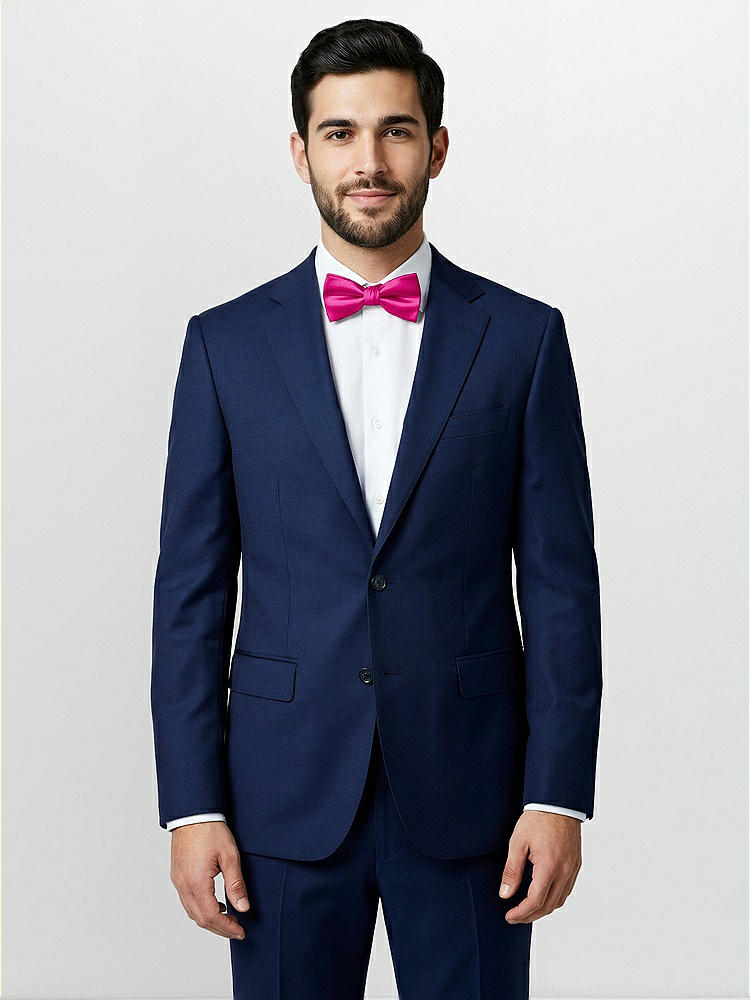 Front View - Think Pink Classic Yarn-Dyed Bow Ties by After Six
