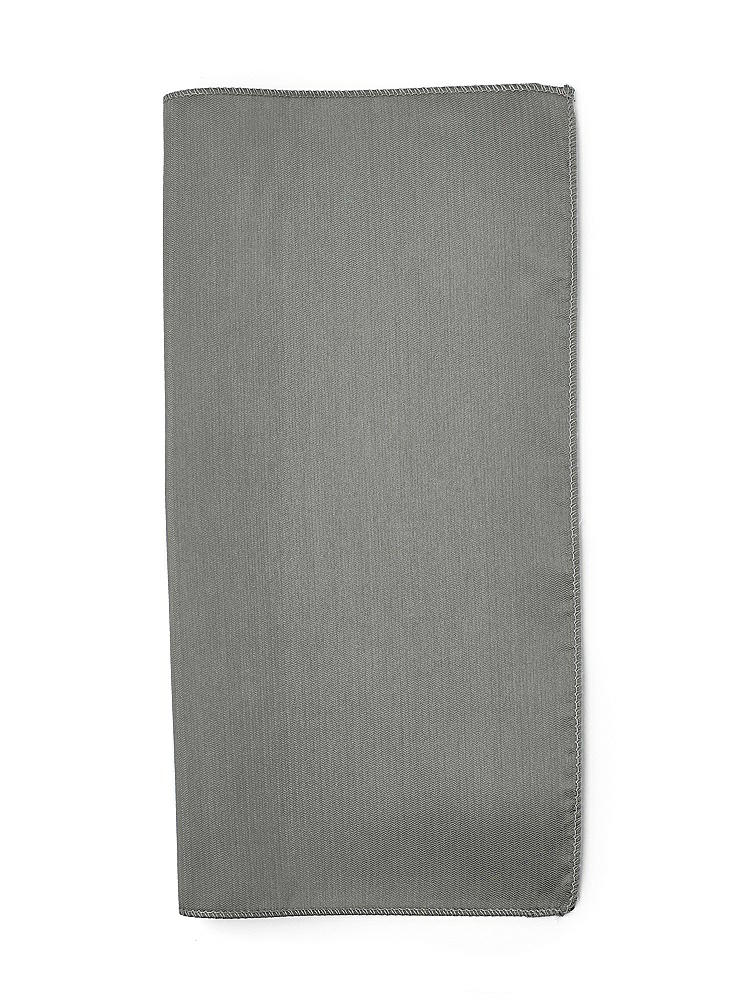 Back View - Charcoal Gray Classic Yarn-Dyed Pocket Squares by After Six