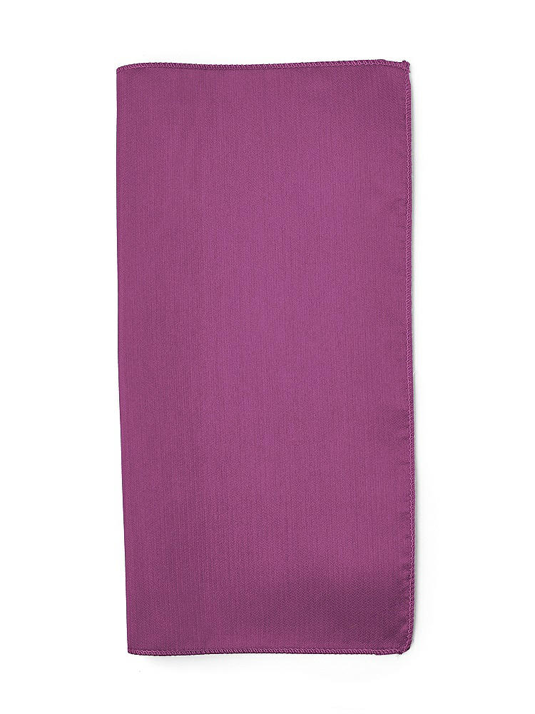 Back View - Radiant Orchid Classic Yarn-Dyed Pocket Squares by After Six