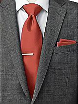 Side View Thumbnail - Amber Sunset Classic Yarn-Dyed Pocket Squares by After Six