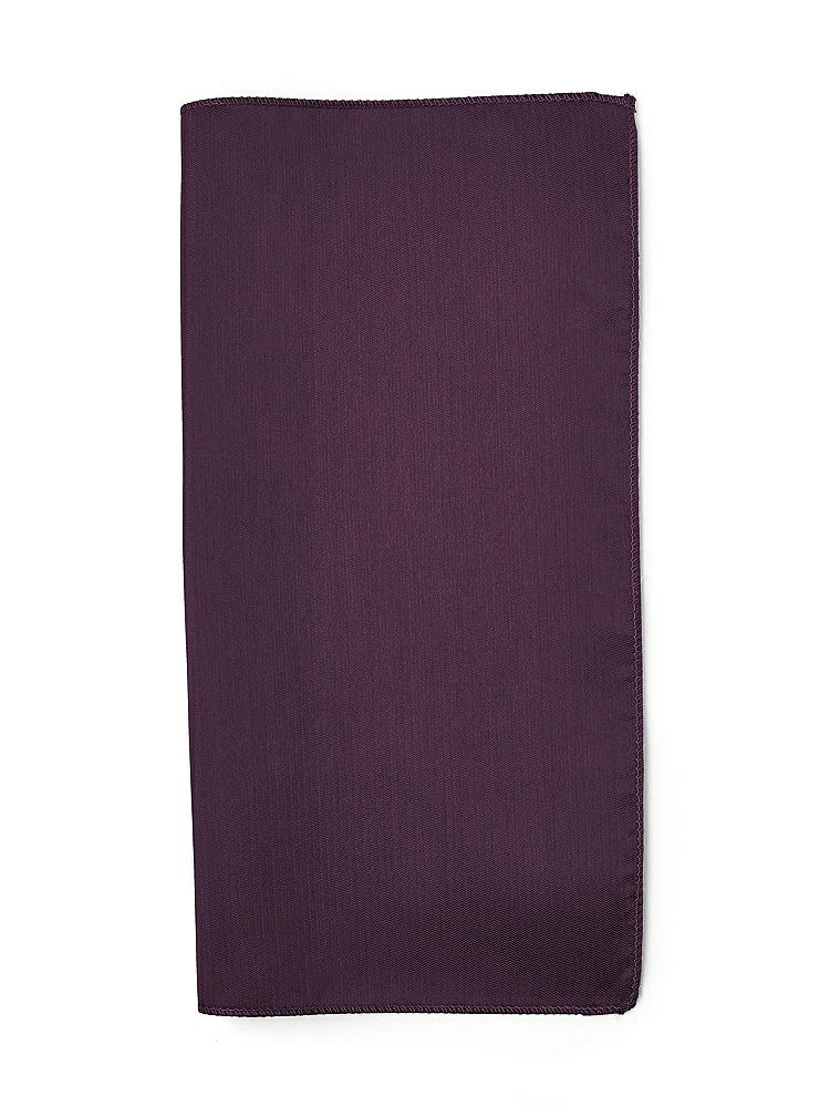 Back View - Aubergine Classic Yarn-Dyed Pocket Squares by After Six
