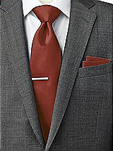 Side View Thumbnail - Auburn Moon Classic Yarn-Dyed Pocket Squares by After Six