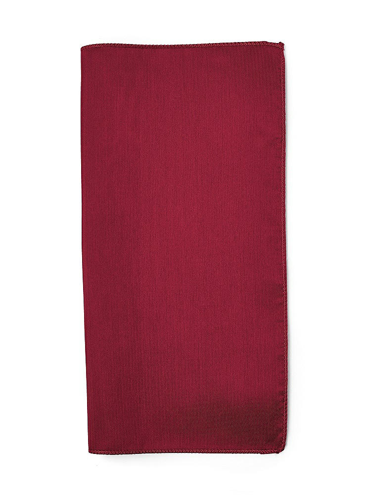 Back View - Burgundy Classic Yarn-Dyed Pocket Squares by After Six
