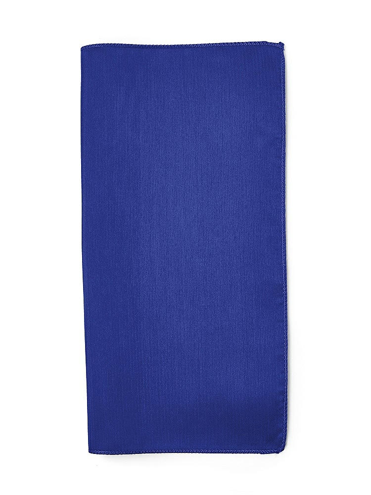 Back View - Cobalt Blue Classic Yarn-Dyed Pocket Squares by After Six