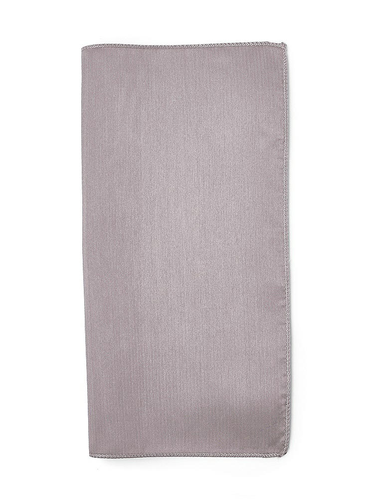 Back View - Cashmere Gray Classic Yarn-Dyed Pocket Squares by After Six