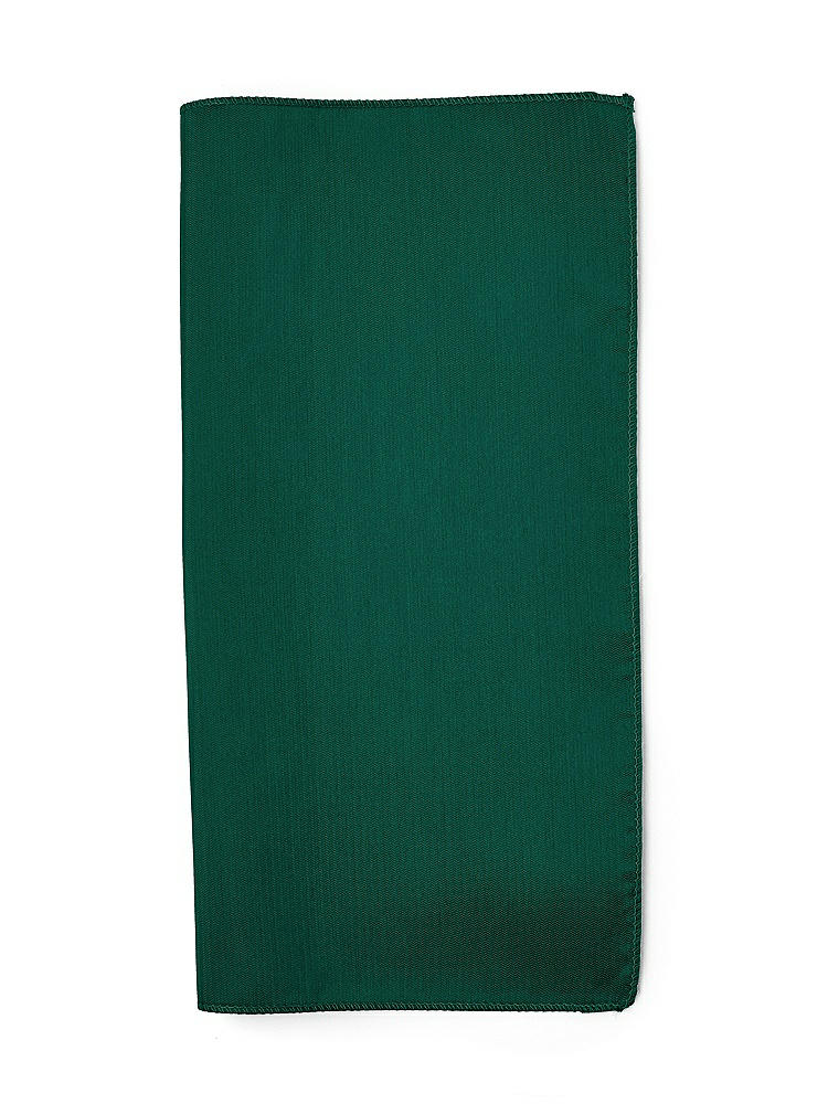 Back View - Hunter Green Classic Yarn-Dyed Pocket Squares by After Six