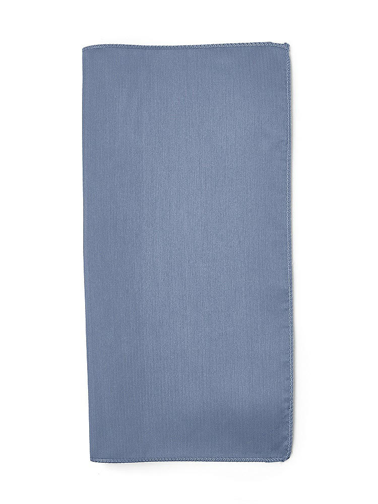 Back View - Larkspur Blue Classic Yarn-Dyed Pocket Squares by After Six