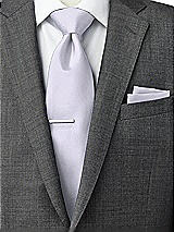 Side View Thumbnail - Silver Dove Classic Yarn-Dyed Pocket Squares by After Six