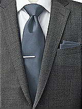Side View Thumbnail - Silverstone Classic Yarn-Dyed Pocket Squares by After Six