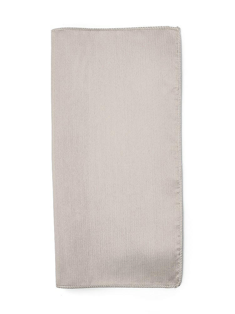 Back View - Taupe Classic Yarn-Dyed Pocket Squares by After Six
