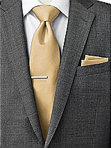 Side View Thumbnail - Venetian Gold Classic Yarn-Dyed Pocket Squares by After Six