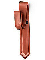 Side View Thumbnail - Burnt Orange Yarn-Dyed Narrow Ties by After Six