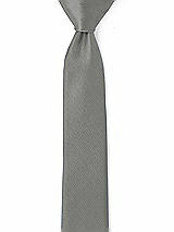 Rear View Thumbnail - Charcoal Gray Yarn-Dyed Narrow Ties by After Six