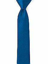 Rear View Thumbnail - Cerulean Yarn-Dyed Narrow Ties by After Six