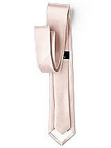 Side View Thumbnail - Pearl Pink Yarn-Dyed Narrow Ties by After Six