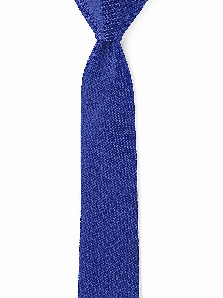 Back View - Cobalt Blue Yarn-Dyed Narrow Ties by After Six