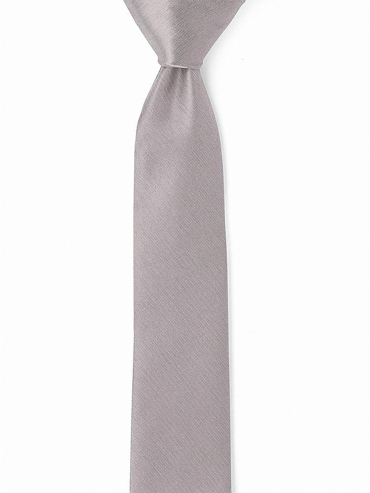 Back View - Cashmere Gray Yarn-Dyed Narrow Ties by After Six