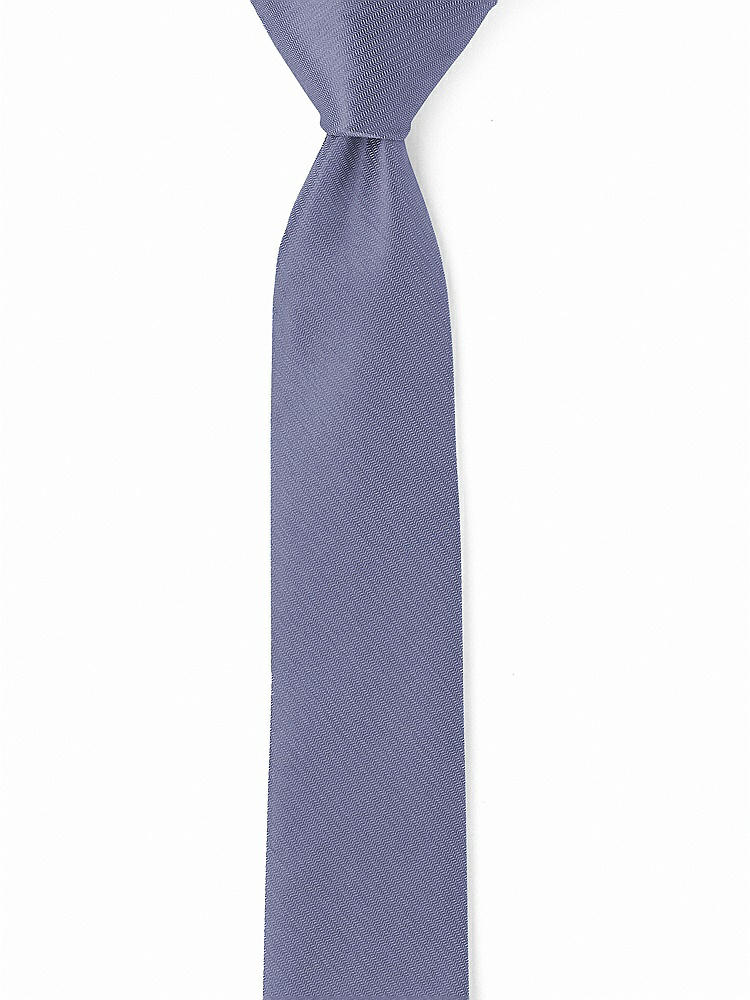 Back View - French Blue Yarn-Dyed Narrow Ties by After Six