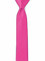 Rear View Thumbnail - Fuchsia Yarn-Dyed Narrow Ties by After Six