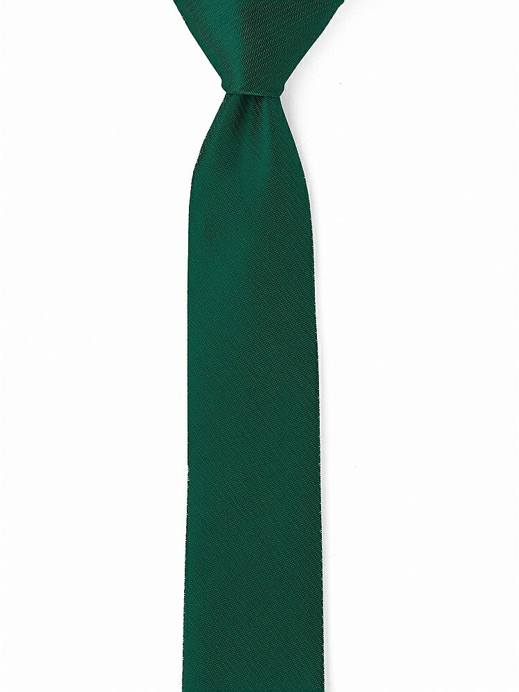Back View - Hunter Green Yarn-Dyed Narrow Ties by After Six