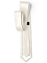 Side View Thumbnail - Ivory Yarn-Dyed Narrow Ties by After Six