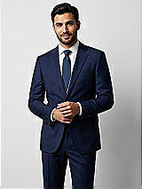 Front View Thumbnail - Midnight Navy Yarn-Dyed Narrow Ties by After Six