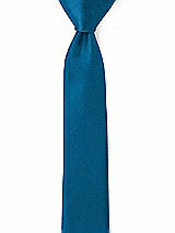 Rear View Thumbnail - Ocean Blue Yarn-Dyed Narrow Ties by After Six