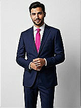 Front View Thumbnail - Think Pink Yarn-Dyed Narrow Ties by After Six
