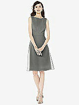 Front View Thumbnail - Charcoal Gray Social Bridesmaids Style 8160