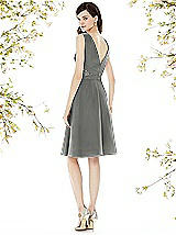 Rear View Thumbnail - Charcoal Gray Social Bridesmaids Style 8160