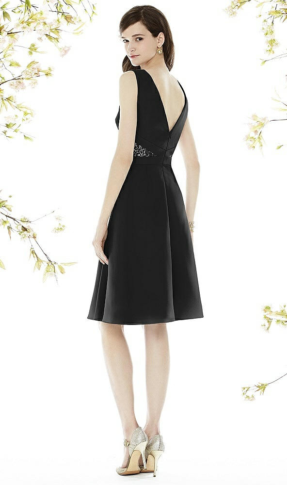Back View - Black Social Bridesmaids Style 8160