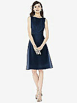 Front View Thumbnail - Midnight Navy Social Bridesmaids Style 8160