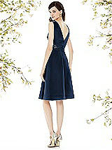 Rear View Thumbnail - Midnight Navy Social Bridesmaids Style 8160
