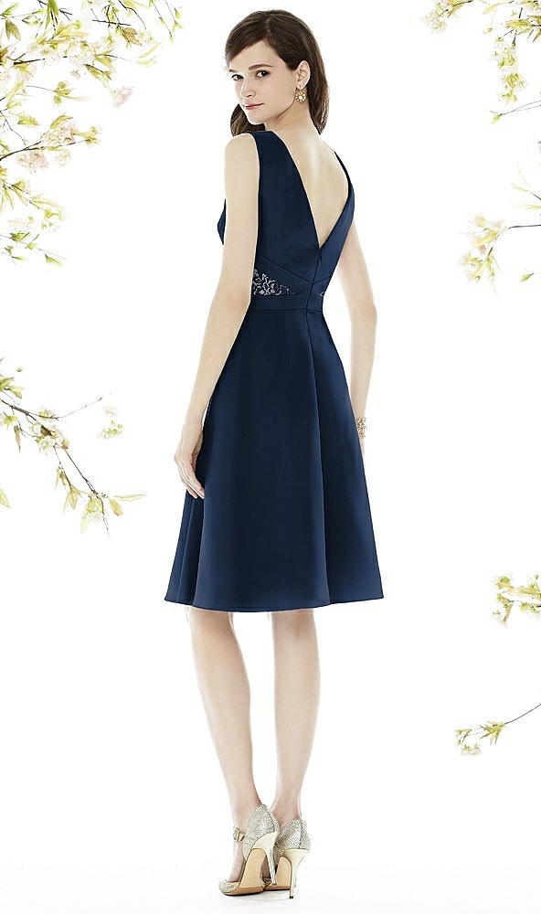 Back View - Midnight Navy Social Bridesmaids Style 8160