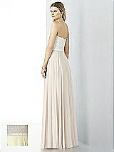 Rear View Thumbnail - Butter Yellow & Oyster After Six Bridesmaid Dress 6732