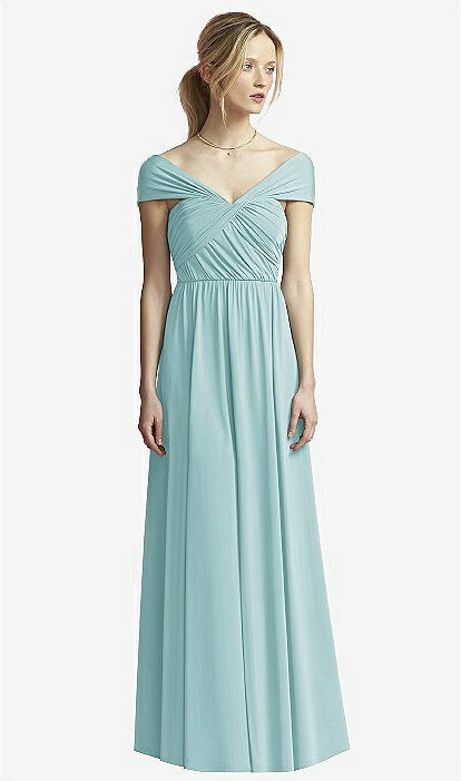 princess polly baby blue dress Light Blue Chiffon Bridesmaid Dresses Mismatched – Lisposa main image 1