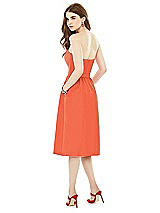 Rear View Thumbnail - Fiesta Midi Natural Waist Strapless Dress