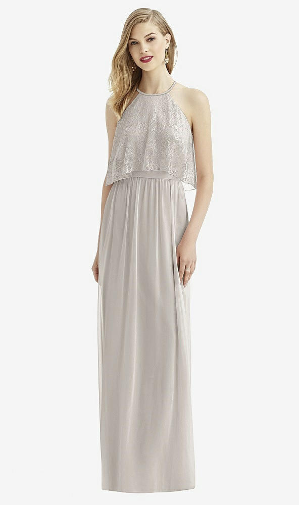 Front View - Oyster After Six Bridesmaid Dress 6733