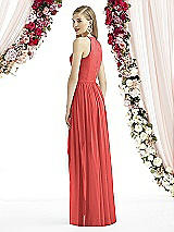 Rear View Thumbnail - Perfect Coral After Six Bridesmaid Dress 6739