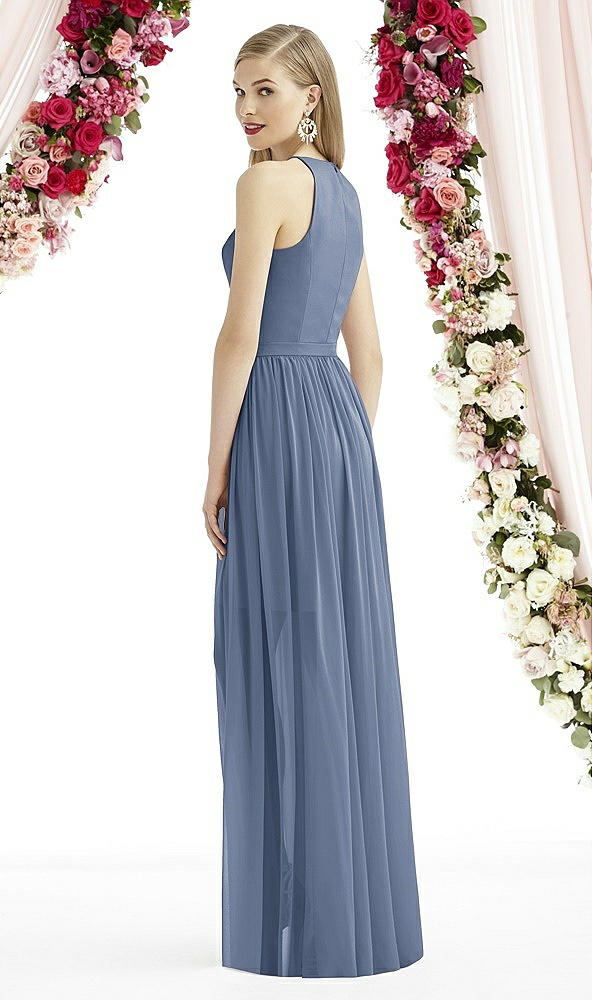 Back View - Larkspur Blue After Six Bridesmaid Dress 6739