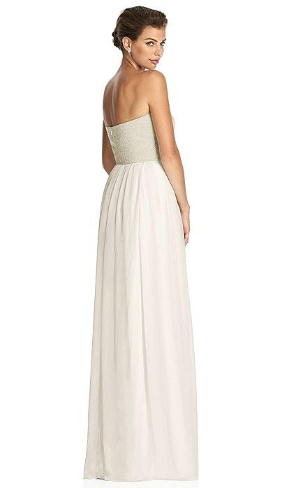 After Six Bridesmaid Dress 6749 In Ivory & Metallic Gold | The Dessy Group