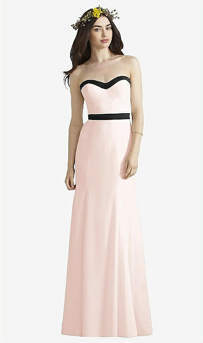 Social Bridesmaids Style 8164 In Blush & Black | The Dessy Group