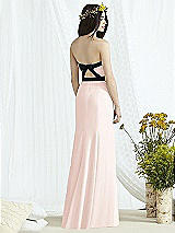 Rear View Thumbnail - Blush & Black Social Bridesmaids Style 8164