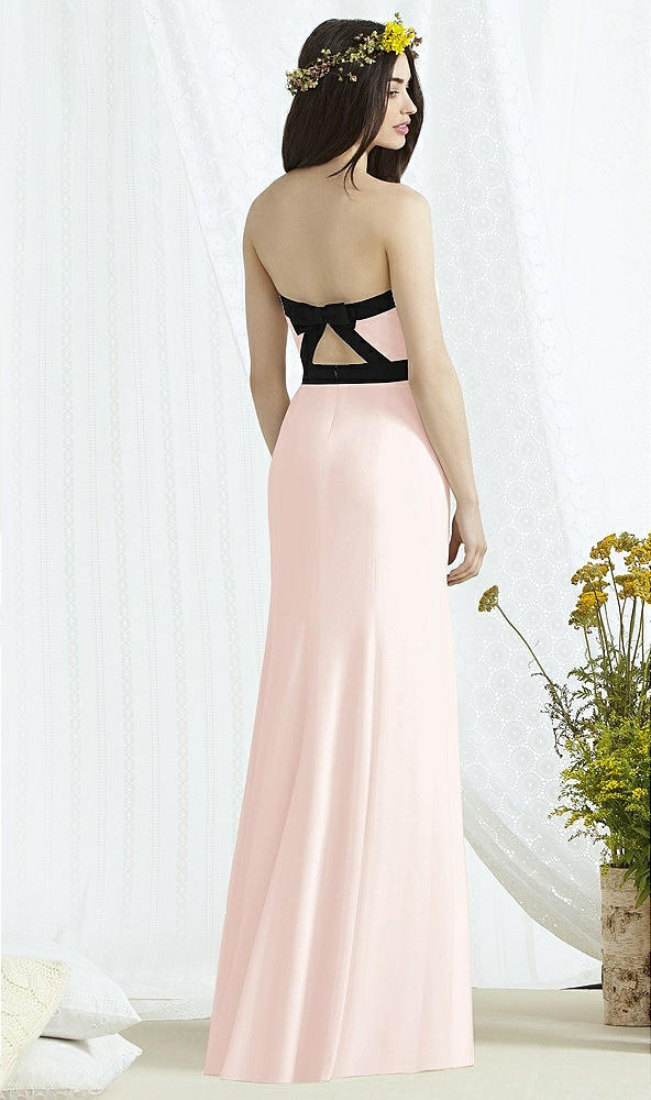 Back View - Blush & Black Social Bridesmaids Style 8164