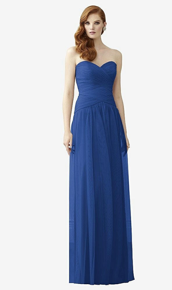 Front View - Classic Blue Dessy Collection Style 2950