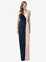 Front View Thumbnail - Midnight Navy & Blush Dessy Collection Style 2956